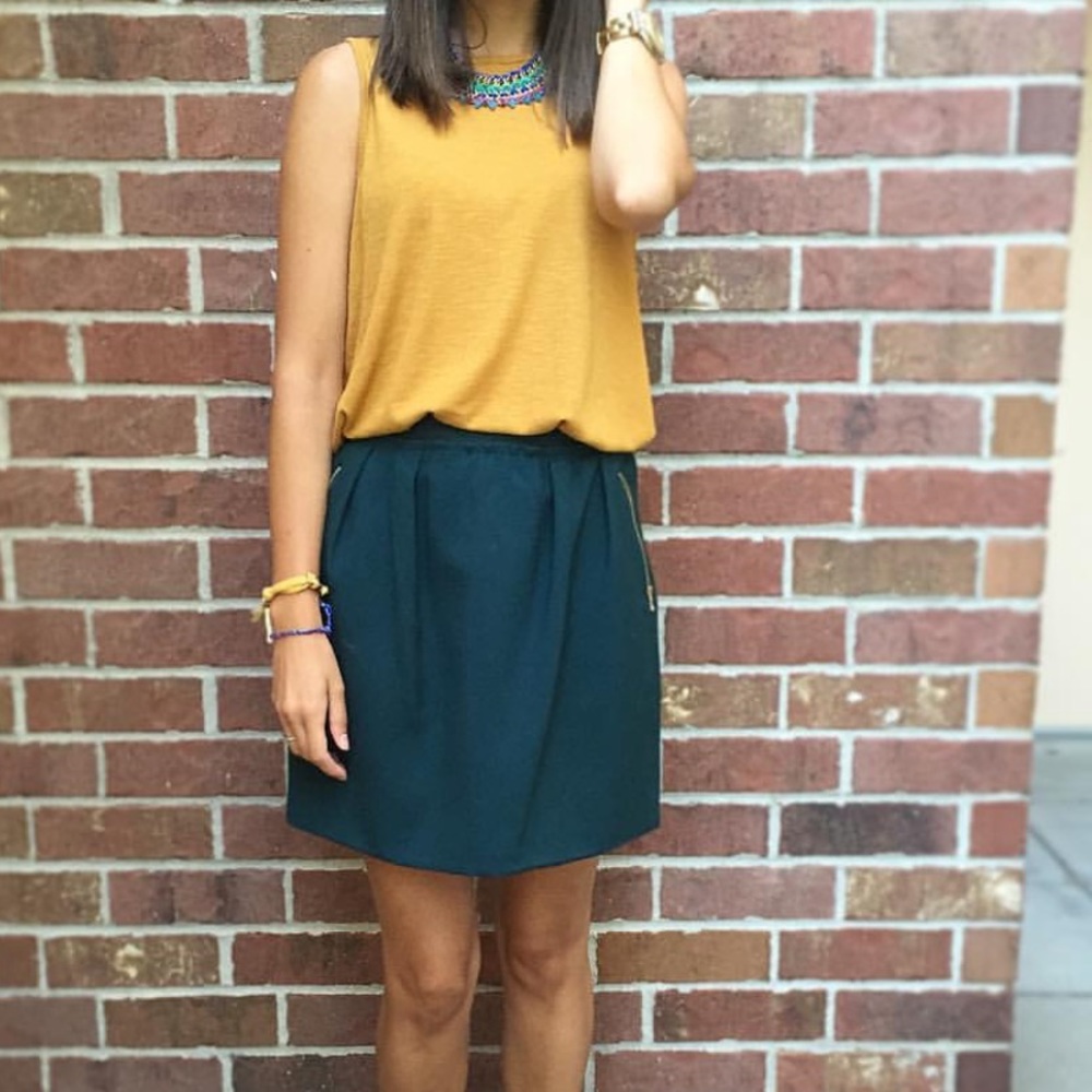 Sfera office Skirt bottle green
